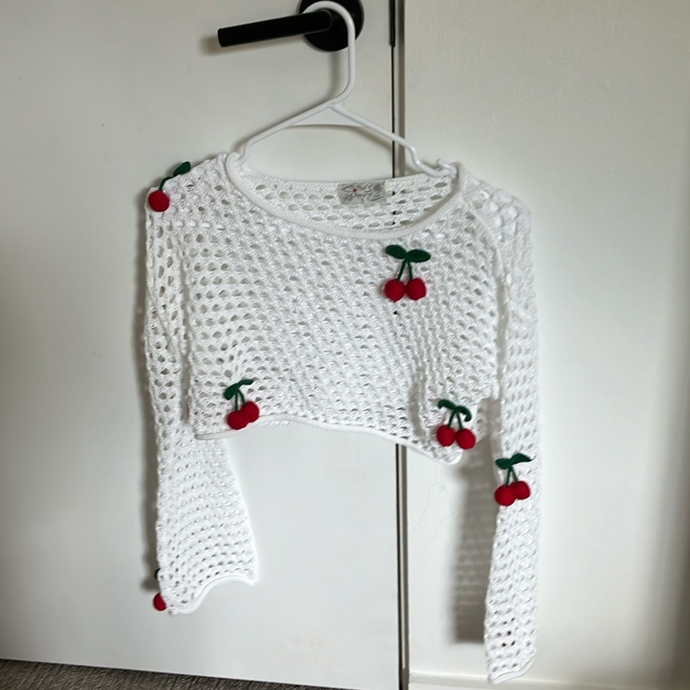 Cute cherry top/from poof and apparel